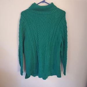 Lands End cable knit sweater